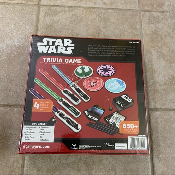 Disney Star Wars Trivia Game - 650 questions - Ages 8+ - Picture 2 of 5